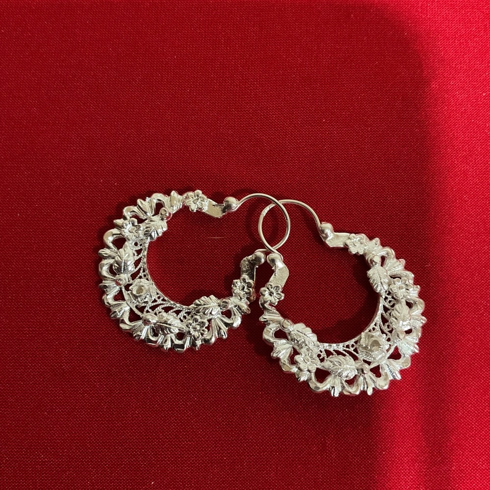 Elegant Silver Hoop Earrings